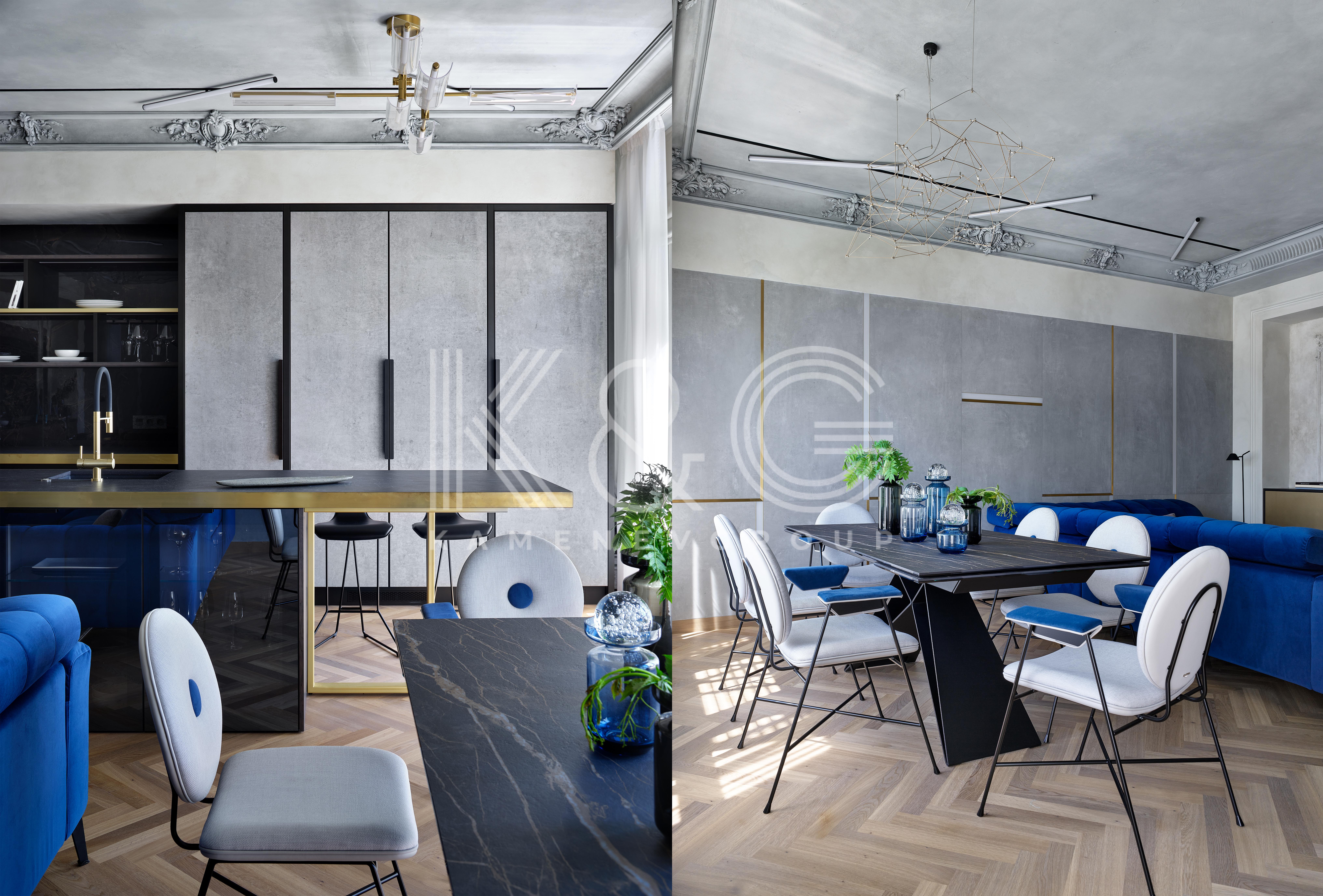 CONCRETE & BOHO STANDART - потолок / Дизайн-студия DIZART